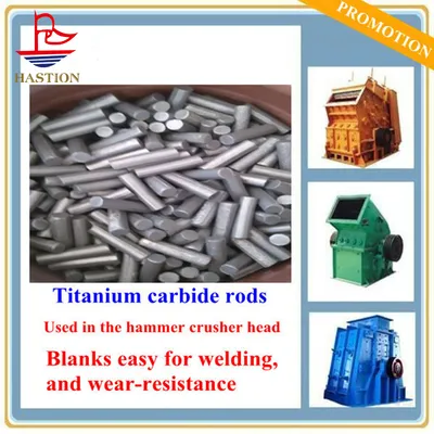 Machinery Part Hammer Head Spare Part of Titanium Carbide Rods
