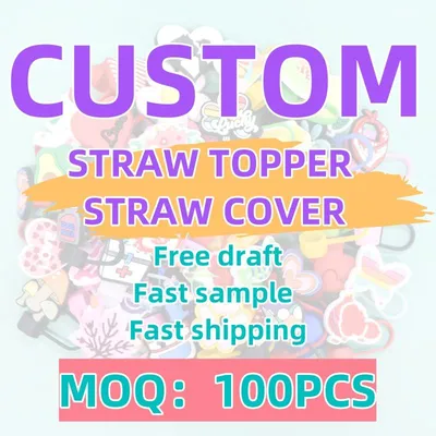 Customizable Eco-Friendly Straw Toppers for Parties and Events