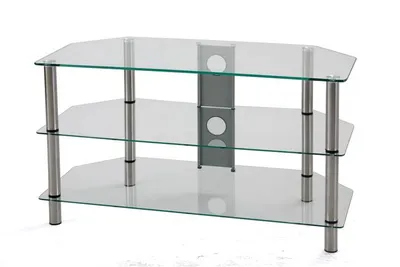 Three Layer Clear TV Set Stand
