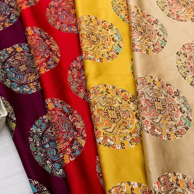 Chinese Traditional Antique Style Woven Brocade Fabric