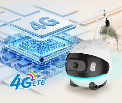 High-Definition Indoor Mobile Robot Camera Cat/Dog Monitoring Smart Plastic Remote Control Foreign Mobile Phone Order One-Click, Environmental Protection