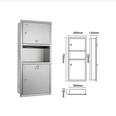 Washroom Waste Bin Toilet Paper Towel Bin Cabinet Manufacturer