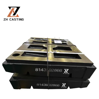 Casting Liner High Manganese Steel Jaw Plate Jaw Crusher Spare Parts