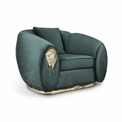 Furniture Leather Modern Sofa Luxury Modern Sofa Single Sofa for Living Room and Hotel