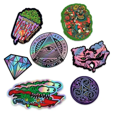 UV Resist Waterproof Rainbow Silver Laser 3D Hologram Sticker