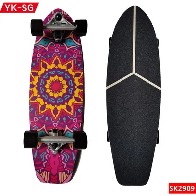 Wholesale 7ply OEM Blank Custom Maple Surf Skate Board Old School Skateboard Surfskate