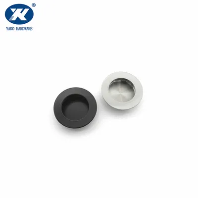 Kitchen Bathroom Closet Cabinet Cupboard Dresser Furniture Wardrobe Drawer Handle Embedded Round Stainless Steel Pocket Sliding Door Finger Flush Pull