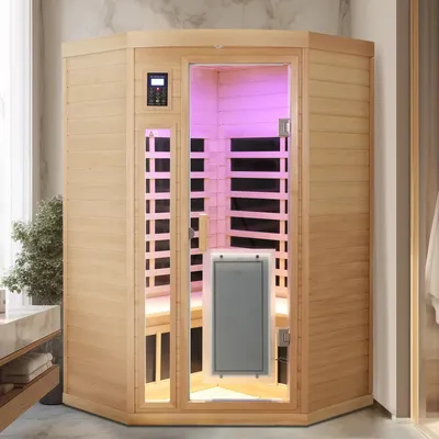 Premium Hemlock Infrared Sauna with High-Efficiency Ceramic Heaters