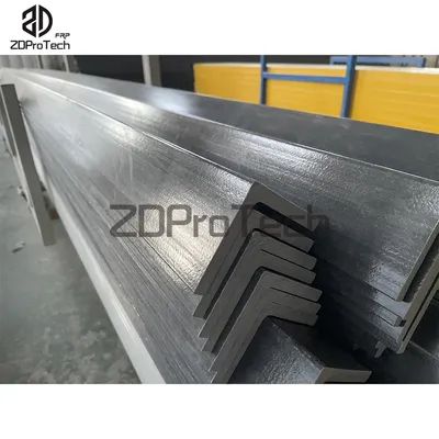 High Strength Pultruded GRP FRP Angle, China Supplier, Building Material Angle Bar L Bar From Zdprotech
