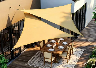 Premium HDPE 280 GSM Retractable Sun Shade Awning for Parking Lots