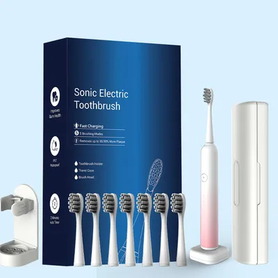 Gentle Pink Vibrating Toothbrush for Sensitive Gums Care