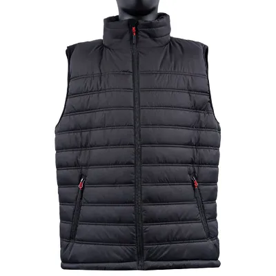 Custom Puffer Vest Men's Casual Lightweight Warm Outdoor Sleeveless with Full Zipper Hooded Black Jacket Gilet Puffer Outdoor Men's Bodywarmer Vest