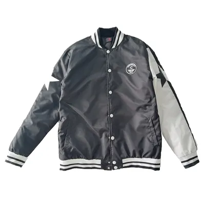 Puffer Qulited Jackets Mens Winter Wear Contrast Color Bomber