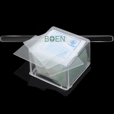 Lab Use Square Rectangular Microscopy Microscope Glass Cover Slips Glass Coverslips