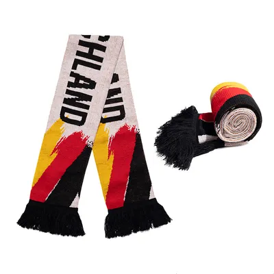 Cheap Acrylic Knit Football Fan Accessories Soccer Fans Football Scarf