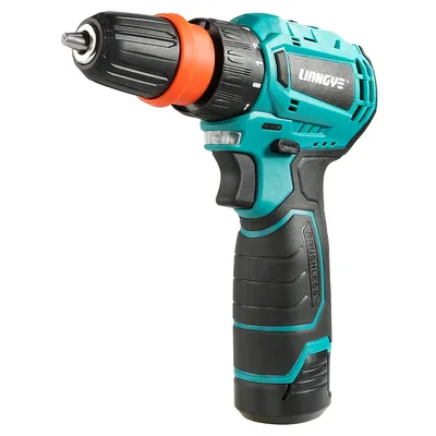 Liangye 4-in-1 Compact Size Multi-Head Cordless Screwdriver Driver with Right Angle/Offset/Drill Attachment Installation Power Tools