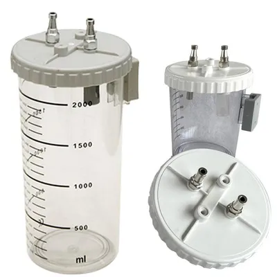 Sputum Suction Tank Can Bottle Jar Suction Filter