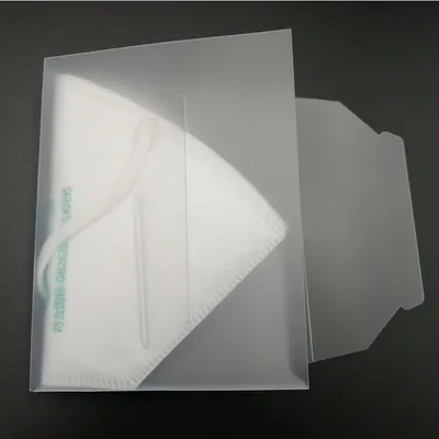 Foldable Reusable Folding Clear PP Face Masking Storage Holder Mouthmuffle Storage Clip