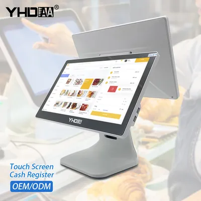 15.6inch Tocuh Screen Cash Register Support Windows Android All in One POS Machine for Supermarket Restaurants