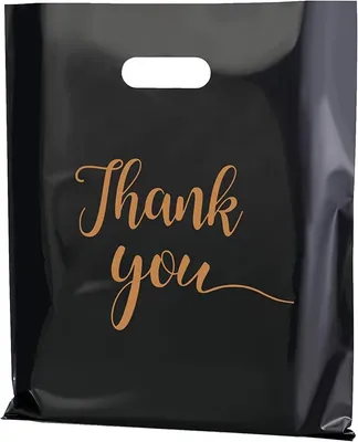 Plastic Bags Custom Merchandise Die Cut Handle Boutique Retail Shopping Good Gift Bags Disposable Bag