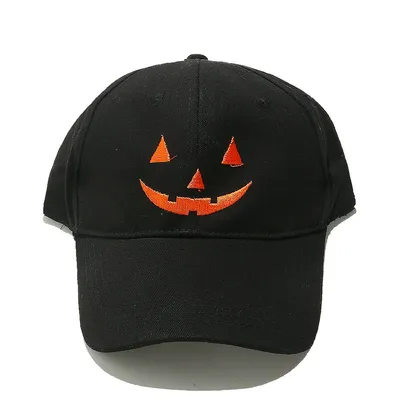 Wholesale Gothic Skull Pumpkin Baseball Cap Vintage Halloween Adjustable Snapback Hat for Men Women