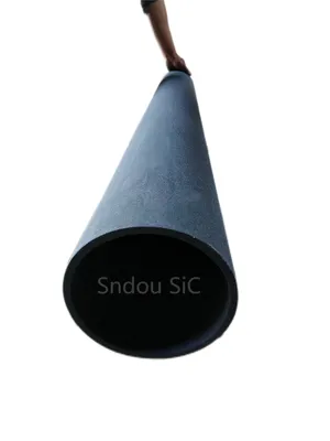 Rsic Pipe 1650c (ReSiC Tubes) / Rsic Ceramic Tube for Tubular Furnaces