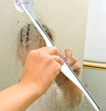 Bathroom Shower Flat Fog Wiper Brush Cleaner Window Mirror Squeegee