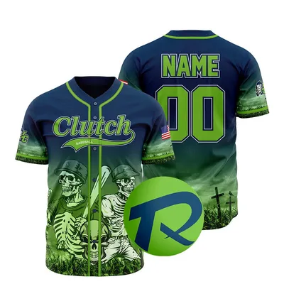 Comfortable Full Button Custom Design All-Saints' Day Adult Baseball Jersey