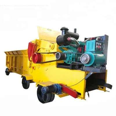 Large Capacity Electric Biomass Drum Wood Chipper Shredder Machine
