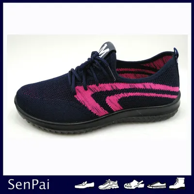 Woman Flyknit Upper Injection Casual Walking Shoes