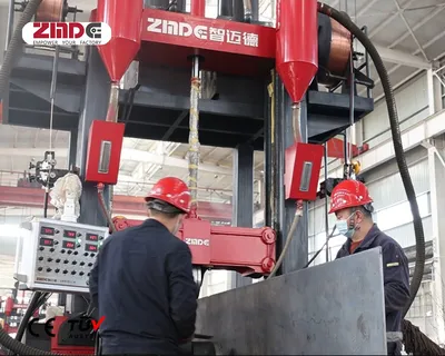 Zmde New Type Multifunctional Integrated Beam Welding Line H/T Beam Assembly Welding Straightening Machine