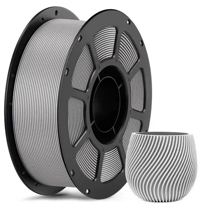3D PETG Matte Gray Fdm 1.75mm Plastic Rod Consumables, with Neat Wiring and Stable Wire Diameter