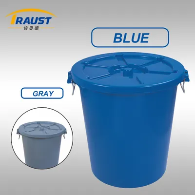 Traust Stylish Indoor Plastic Trash Can with Lid
