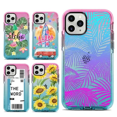 Street Fashion Print Hard PC Soft TPU Case Cover Flower TPE Bumper Women Girl Phone Cases for iPhone 15 Case PARA Cool Phone Case