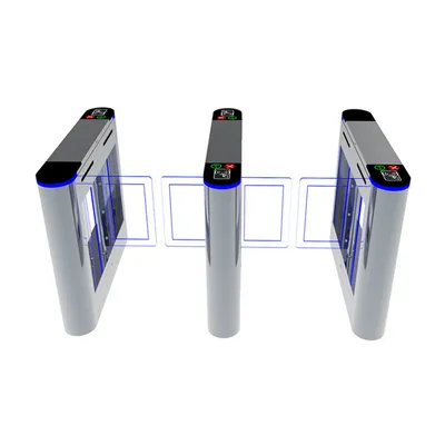 High Security RFID Face Recognition Fingerprint Access Control Flap Turnstile Barrier Gate for Gym and Park