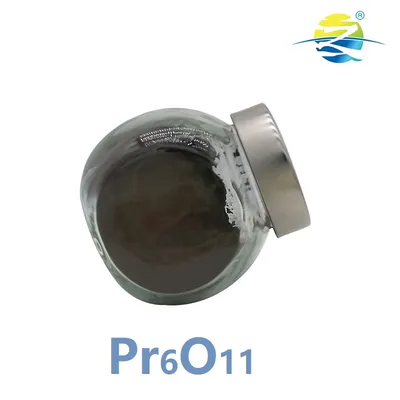 High Purity 4n Purity 99.99 Rare Earth Praseodymium Oxide Pr6o11