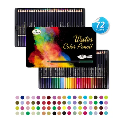 Factory Professional 36 Colors Water Soluble Color Pencil Set