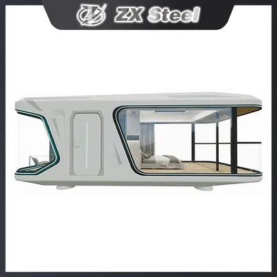 2026 Glamni G70 Luxury 1-Bed Modular Aluminum Luxury Portable Prefabricated Prefab Movable Smart Space Capsule House Home for Hotels