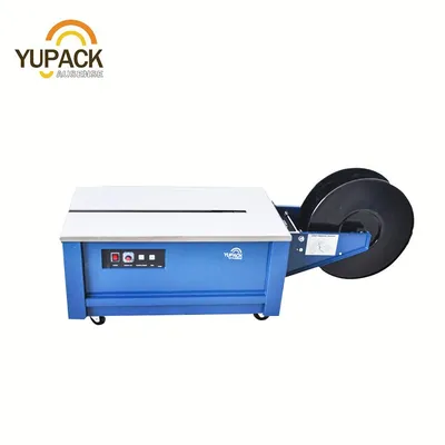 Yupack Low Table Semi Automatic Strapping Machine with Double Motor