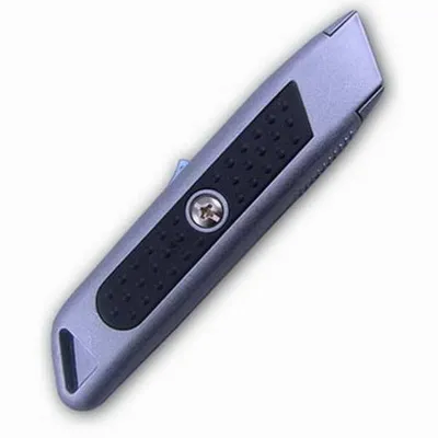 Zinc Alloy with Rubber Auto Retractable Utility Knives