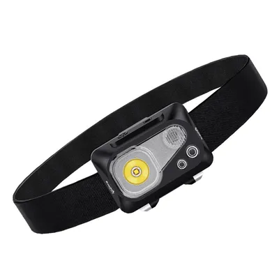 Dual Light Source 5 LED Modes Motion Sensor Rechargeable Waterproof Ipx7 Headlamp with Hook