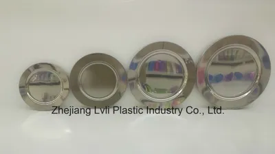 Plastic Plate, Disposable, Tableware, Tray, Dish, PS, SGS, Silver, PA-04