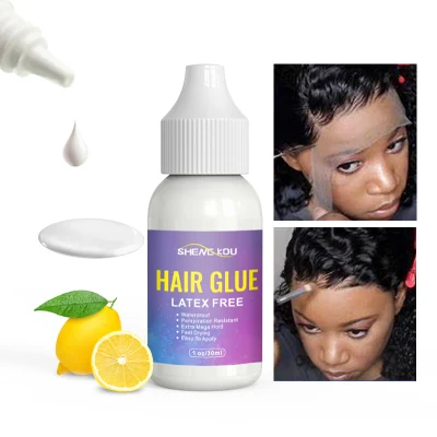 Factory Price Custom Strong Hold Water Proof Hair Products Clear Lace Glue Waterproof Lace Wig Adhesive Wig Glue