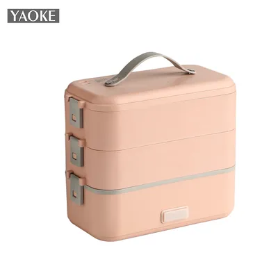 Electric Metal and Plastic Heating Lunch Box Food Heater