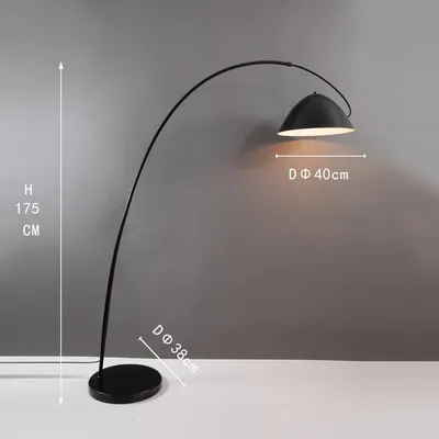 Modern Nordic Design Metal Body Floor Lamp Light