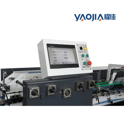Electric Automatic High-Speed Folder Gluer Yaojia Box Forming Cartoning Machine