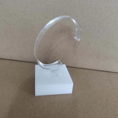 Smart Watch Display Acrylic Stand with White Base for Watch Store