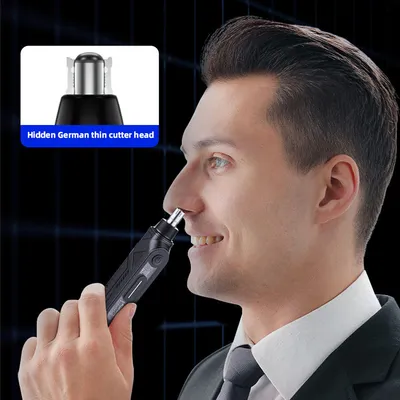 New Arrival 9000rpm Motor Speed Type-C Interface Painless Electric Ear and Nose Hair Trimming