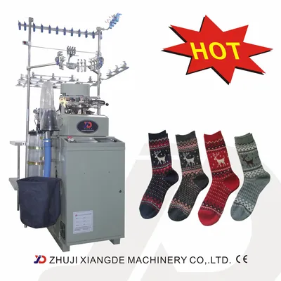 Hot Sell 2feeder Socks Knitting Machine