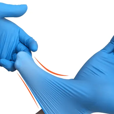 Disposable Powder Free Blue Nitrile Medical Gloves for Medical Use